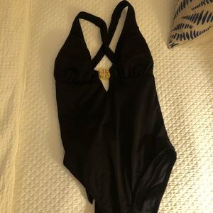 TRINA TURK BLACK ONE PIECE